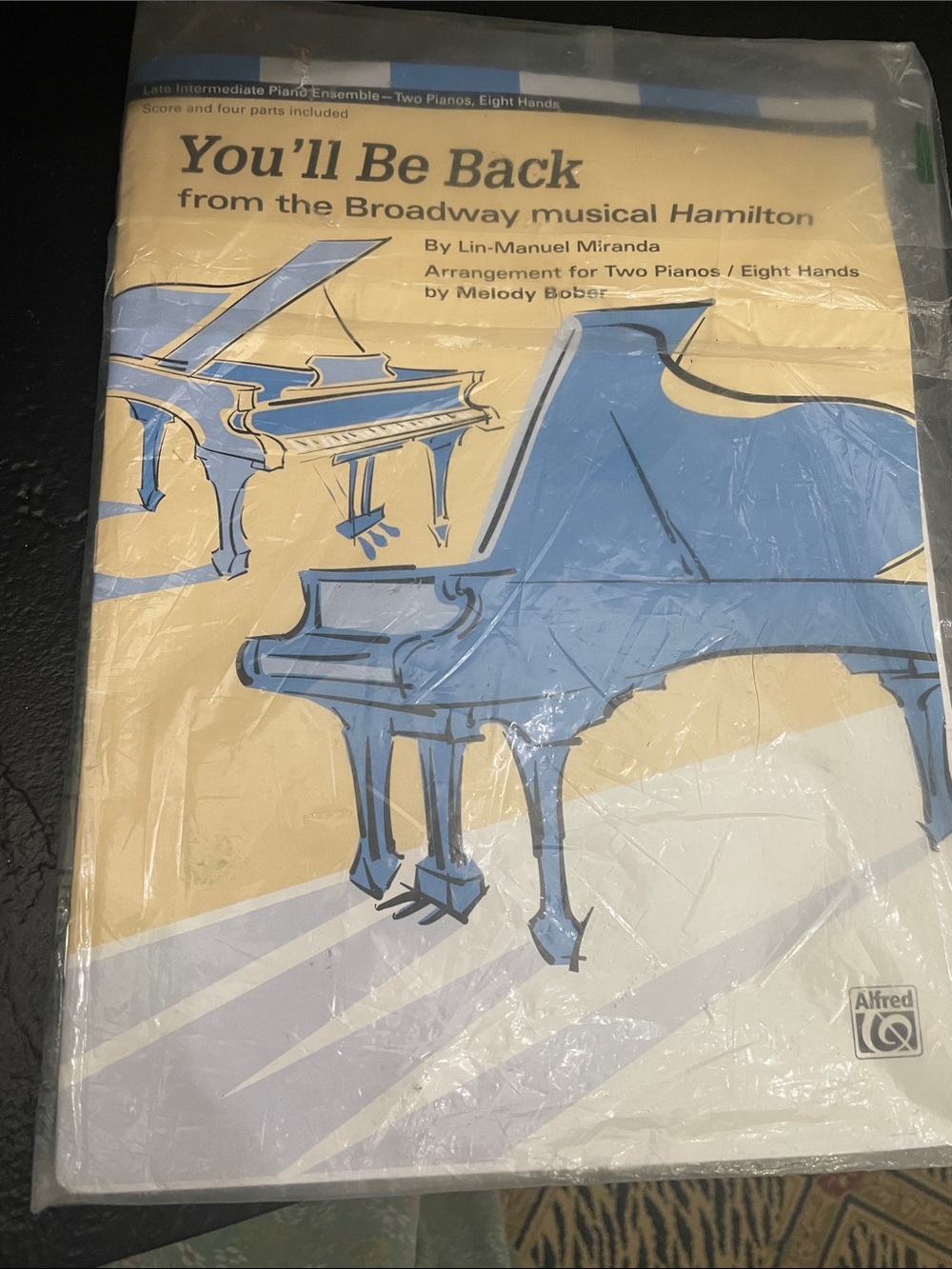Alfred Piano Ensemble Sheet Music — Blue & Cream